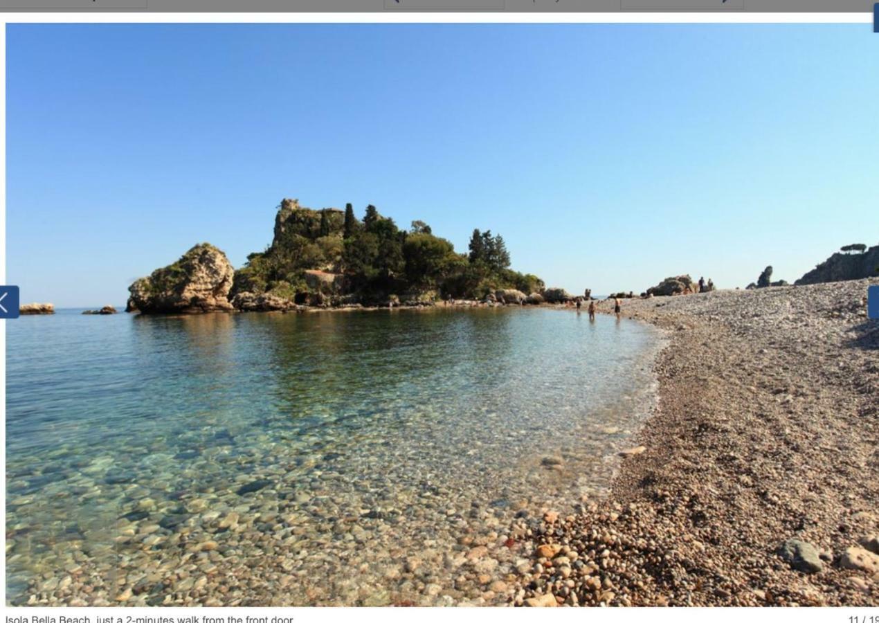 Luxury Apartment And Charm Sea View Isola Bella Taormina Exteriér fotografie